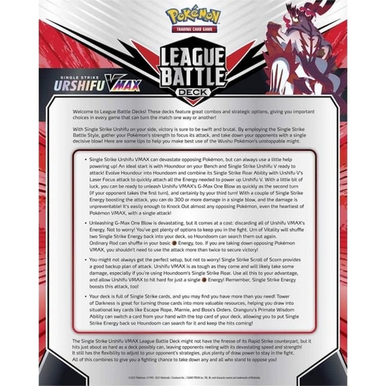 Pokémon TCG: Single Strike Urshifu VMAX League Battle Deck (Pokemon USA) image 7