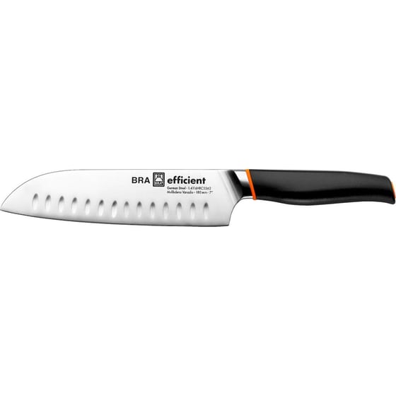 Μαχαίρι Santoku Bra Efficient A198004 από Ανοξείδωτο Ατσάλι - Μαύρο image 0