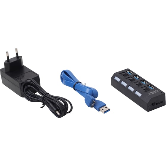 Gembird UHB-U3P4-22 USB Hub 4-Port USB 3.0 συμβατό με USB-A image 1