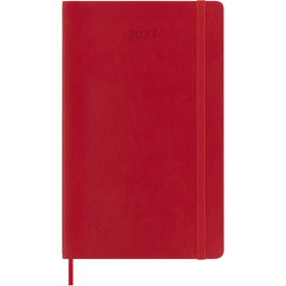 Ημερολόγιο Ημερήσιο 2027 Moleskine 12M L Soft Cover Κόκκινο
