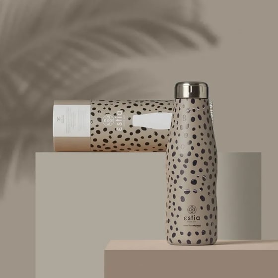 Θερμός Estia Home Art Save The Aegean Leopard Taupe 500 ml image 6