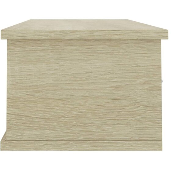 Vidaxl Ράφι Τοίχου Με Συρτάρια Sonoma Δρυς 90x26x18,5 Εκ. Μοριοσανίδα image 3
