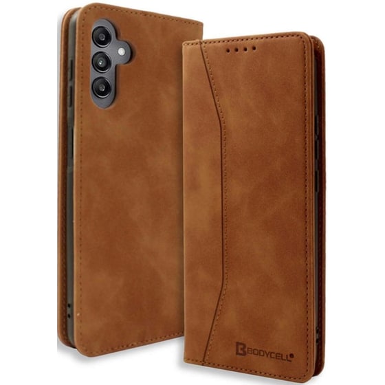 Θήκη Samsung Galaxy M55 - Bodycell Book Case Πορτοφόλι - Brown image 0