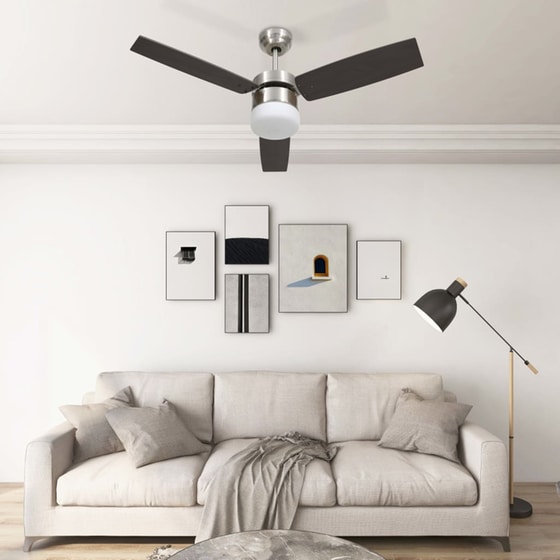 vidaXL 41W 108cm με Φως και Τηλεχειριστήριο Ανεμιστήρας Οροφής image 1