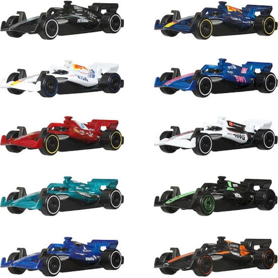 Mattel Hot Wheels Formula 1 Σετ 10 Αυτοκινητάκια image 1
