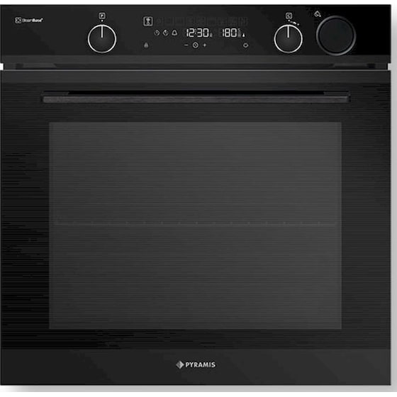 PYRAMIS PO78104010EBLΜ 78 Lt Μαύρο Εντοιχιζόμενος Φούρνος Άνω Πάγκου image 0