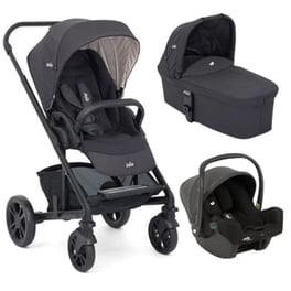 Βρεφικό Trio Set Joie Chrome Με Πορτ Μπεμπέ Ember And Κάθισμα Αυτοκινήτου I-snug 2 Coal
