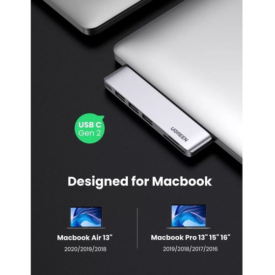 Ugreen CM251 USB Hub Adapter 6 σε 1 συμβατό με USB-C για Macbook Air / Pro image 6