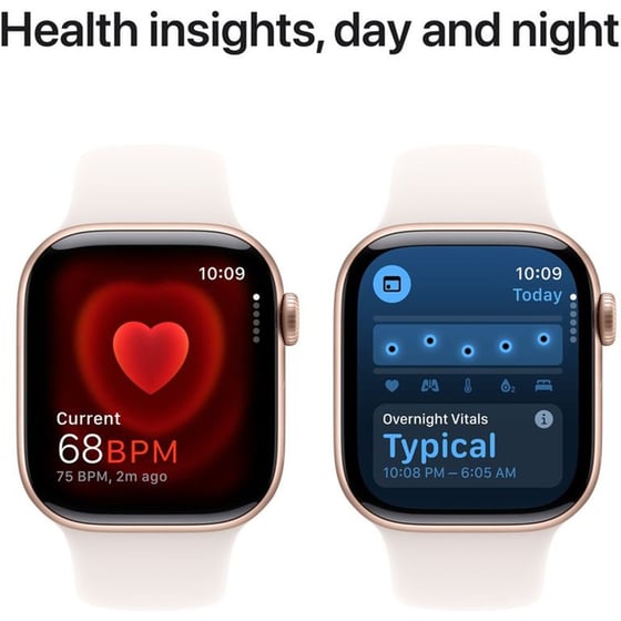 Apple Watch Series 10 GPS 42mm Rose Gold Aluminium Case with Light Blush Sport Band - M/L image 4