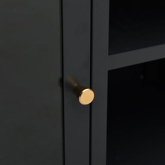 Έπιπλο Τηλεόρασης VidaXL Ατσάλι Και Γυαλί 105x35x52cm - Μαύρο image 6