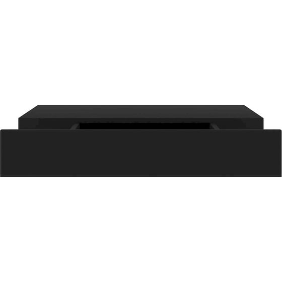 Ράφι Τοίχου VidaXL από MDF 48x25x8 cm - Μαύρο image 4