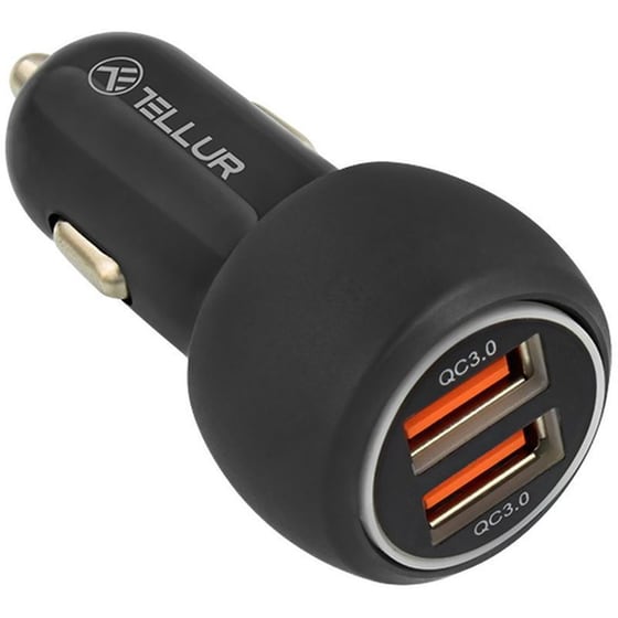 Tellur Dual Usb Car Charger With Quickcharge 3.0 / 6a Φορτιστής Αυτοκινήτου Δύο Υποδοχών 36w image 2