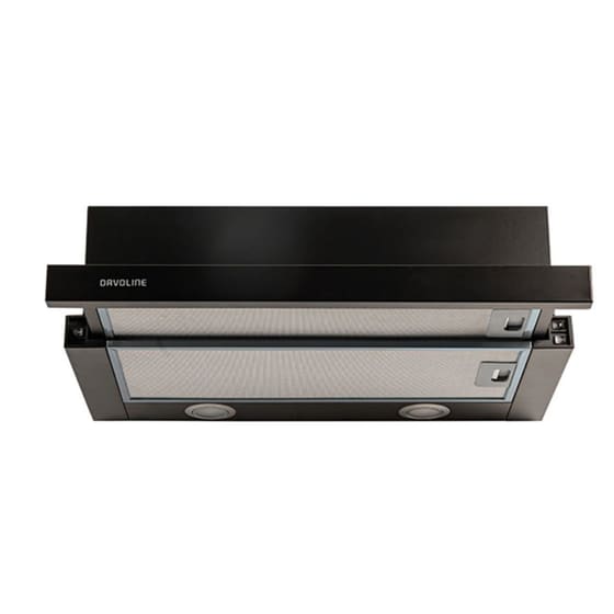 DAVOLINE OMEGA PLUS BLK 60 Απορροφητήρας Συρόμενος 60 cm Μαύρο image 1