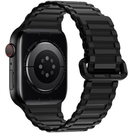 Watchband Hoco Wa06 Flexible Military Pattern 42/44/45/49mm Για Apple Watch 1/2/3/4/5/6/7/8/se/ultra Μαύρο Silicon Band