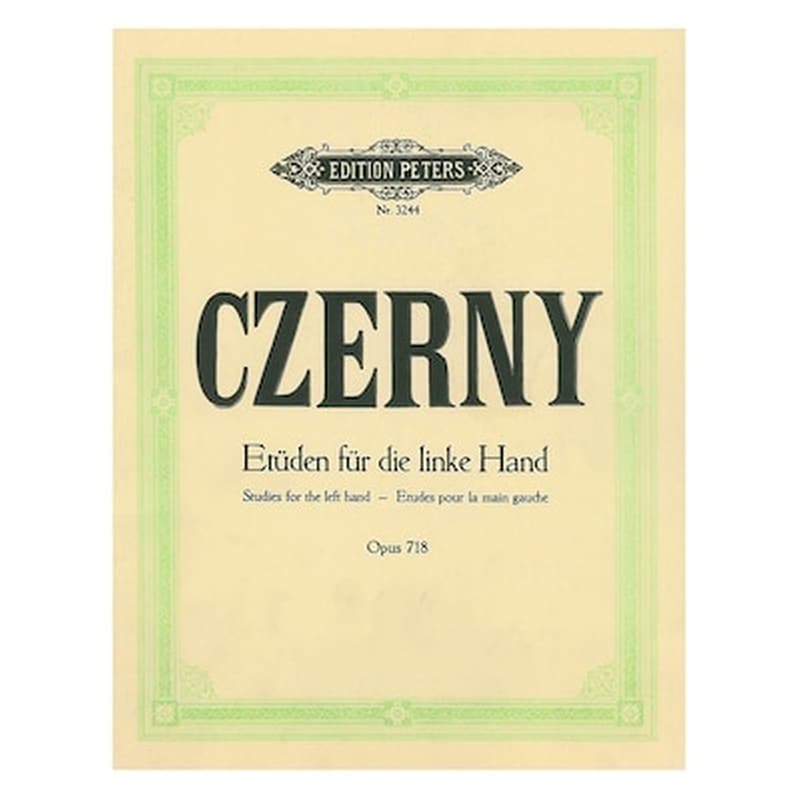 EDITION PETERS Βιβλίο Για Πιάνο Edition Peters Czerny - 24 Ασκήσεις Για Το Αριστερό Χέρι, Op.718