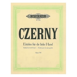 Βιβλίο Για Πιάνο Edition Peters Czerny - 24 Ασκήσεις Για Το Αριστερό Χέρι, Op.718