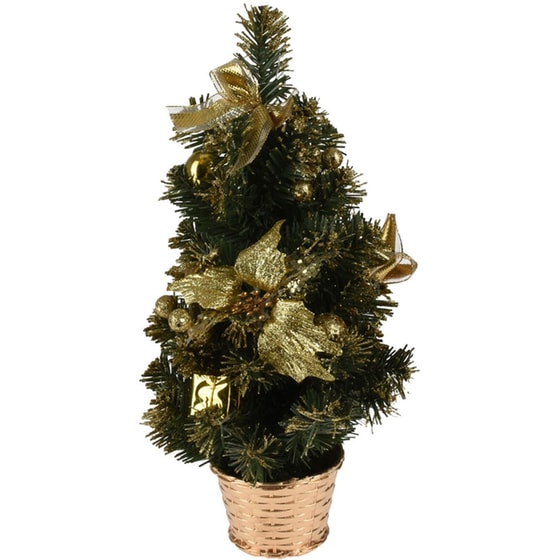 Χριστουγεννιάτικο Δέντρο SpitiShop με Στολίδια Gold image 0