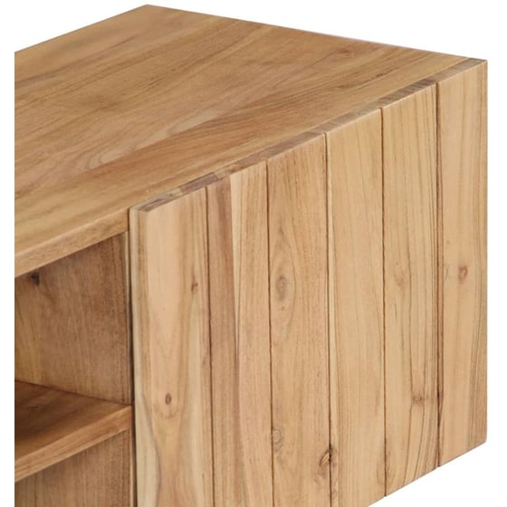 Έπιπλο Τηλεόρασης VidaXL από Ξύλο 140x30x45cm - Μαύρο/Καφέ image 4