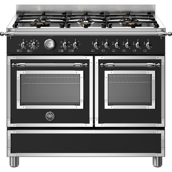 BERTAZZONI HER106L2ENET 58 / 46 Lt Μαύρο Κουζίνα Μεικτή Αερίου image 0