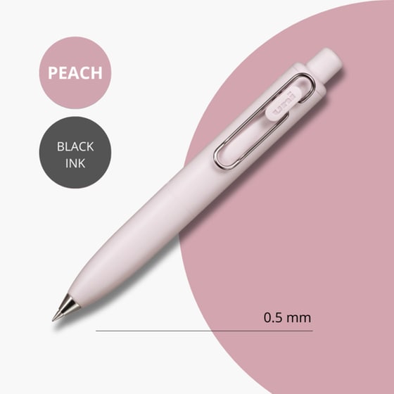 Στυλο Διαρκείας Uni One P Peach Milk Μαύρο image 3