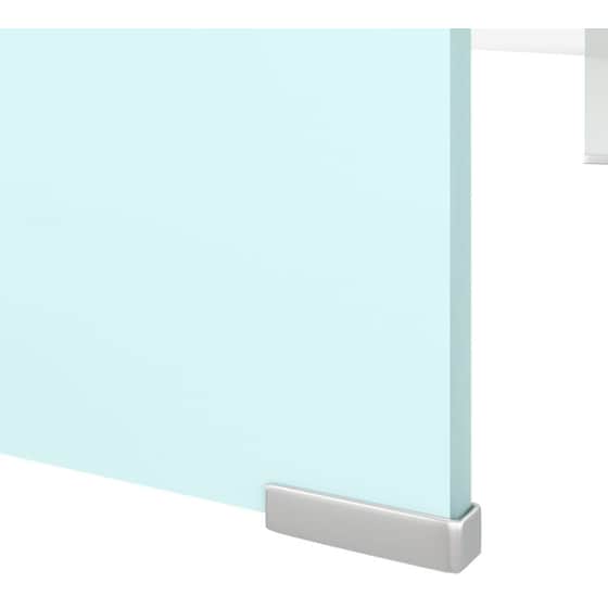 Έπιπλο Τηλεόρασης VidaxL Γυάλινο 110x30x13cm - Λευκό image 4