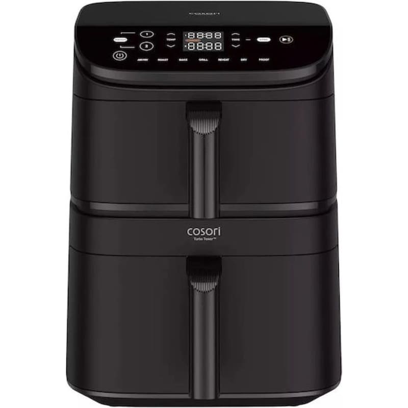COSORI CAF-DC121-AEUR με Διπλό Αποσπώμενο Κάδο 2630 W 10.8 L Μαύρο Φριτέζα Αέρος COSORI