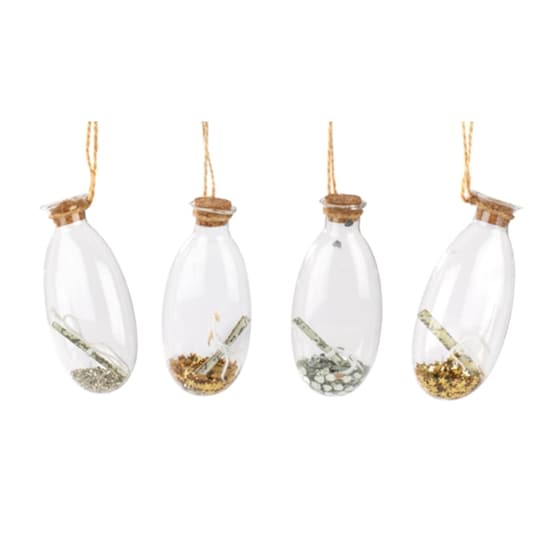 Χριστουγεννιάτικο Στολίδι Baden Γυάλινο 1 Τμχ - Μπουκαλάκι image 0