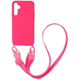 Θήκη Samsung Galaxy A14 5G - Sonique Carryhang Liquid Silicone Strap - Ροζ