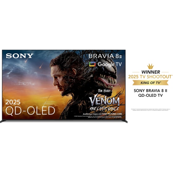 Sony BRAVIA 8 II OLED 55" 4K HDR Google Smart Τηλεόραση K55XR8M25BP image 0