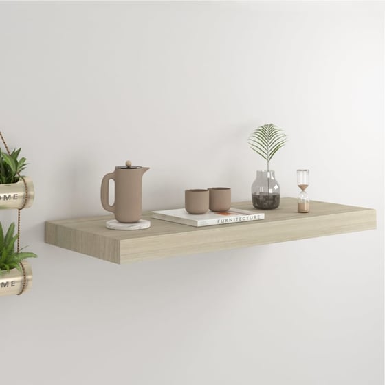 Ράφι Τοίχου VidaXL από Κυψελωτό MDF 60x23.5 cm - Δρυς image 1