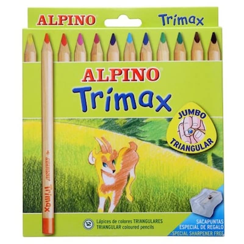 ALPINO Alpino Ξυλομπογιες Χοντρες Trimax 12τμχ.