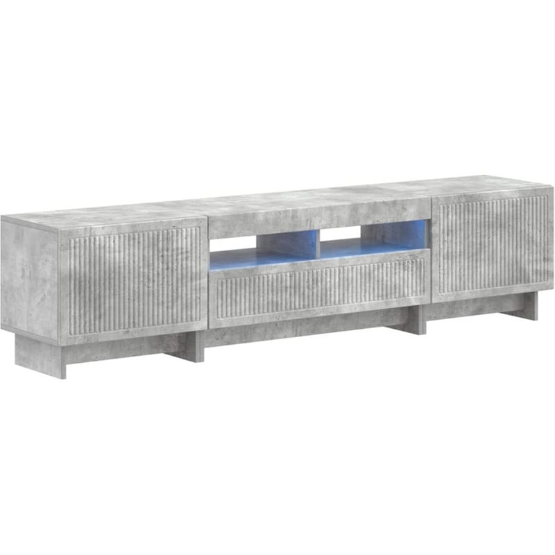 Έπιπλο Τηλεόρασης VidaXL με LED 5 τμχ 178 x 35 x 43 cm - Γκρι Σκυροδέματος