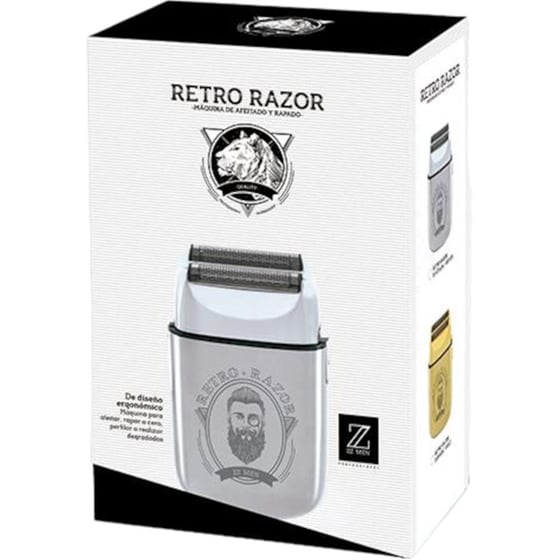 Επαγγελματική Ξυριστική Μηχανή ZZ RETRO RAZOR 44727 Ασημί Προσώπου Επαναφορτιζόμενη image 1