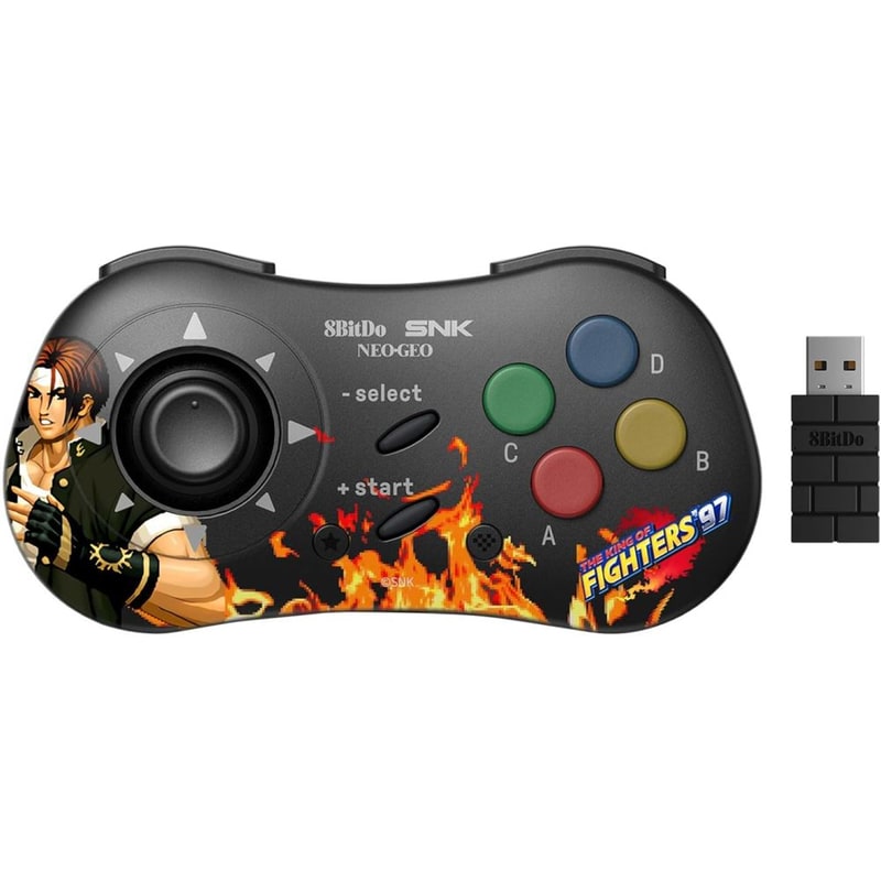 8BITDO Gamepad 8BITDO Kyo Kusanagi Edition για PC/Android/NEOGEO mini - Μαύρο