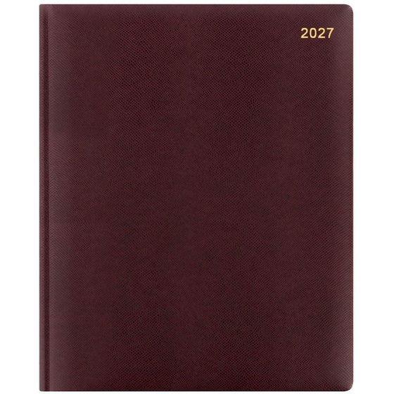 Ημερολόγιο Εβδομαδιαίο Letts 2027 A4 Legacy Quarto Burgundy image 0
