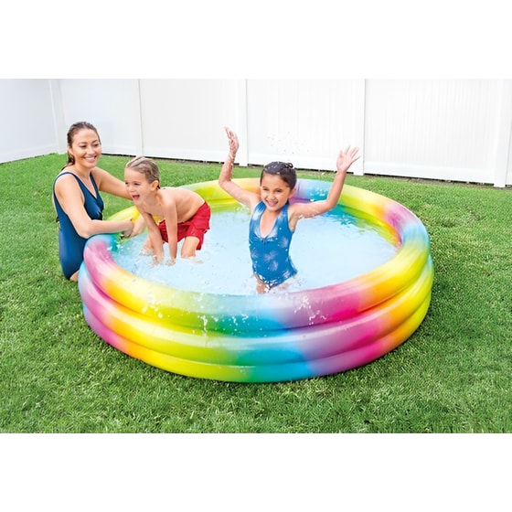 Φουσκωτή Παιδική Πισίνα Intex Rainbow Ombre 581Lt - Πολύχρωμη image 1