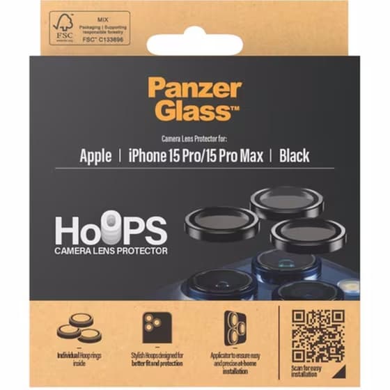 Προστατευτικό κάμερων Apple iPhone 15 Pro/Pro Max - PanzerGlass Hoops Camera Lens Protector image 1