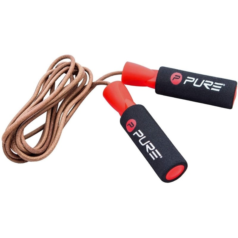 PURE2IMPROVE Σχοινάκι Γυμναστικής Pure2Improve Jump Rope Δερμάτινο 275 cm - Πορτοκαλί/ Κόκκινο/ Μαύρο