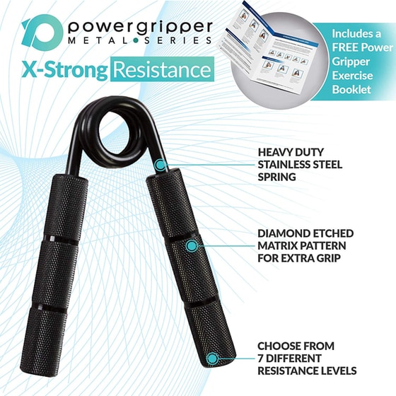 Ταναλάκι Χεριών Powerball με Αντίσταση 113 kg  Μαύρο image 3