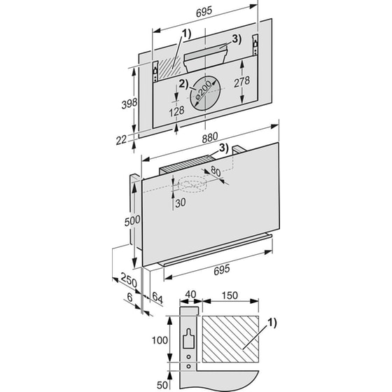 MIELE DA9092W D OBSW 230/50 88 cm Μαύρο Απορροφητήρας Ελεύθερος image 5