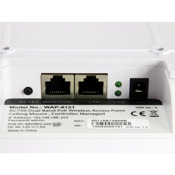 Levelone WAP-8121 Access Point Wi-Fi 5 Dual Band (2.4 & 5 GHz) image 5