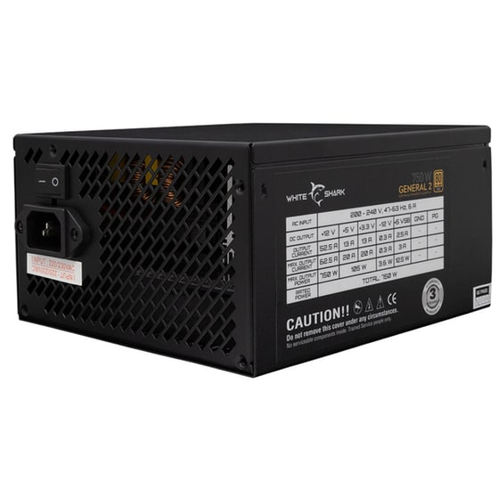 Τροφοδοτικό Υπολογιστή White Shark 500W 80+ Standard  - Μαύρο image 0