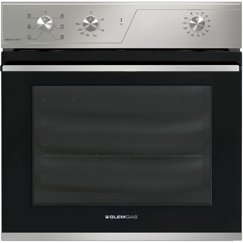 GLEM GAS GLEM GAS GFR62IX 64 Lt Inox Εντοιχιζόμενος Φούρνος Άνω Πάγκου