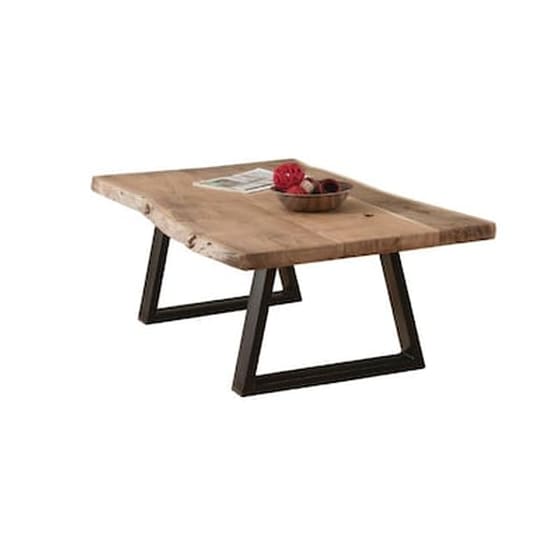 Τραπεζάκι Σαλονιού 24Mall Slim C36968 από Ξύλο Ακακία 115x65x40cm - Φυσικό image 0