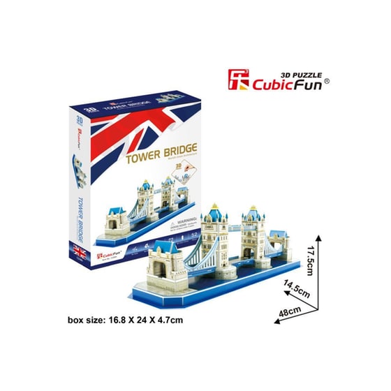 3D Παζλ Tower Bridge LED - Cubic Fun - 43 Κομμάτια image 1