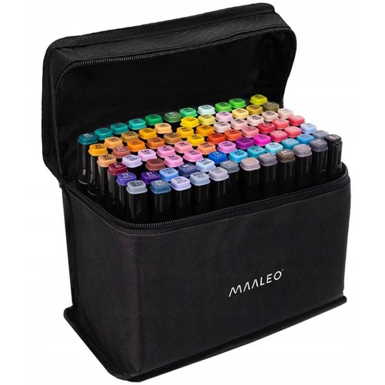 Επαγγελματικοί Μαρκαδόροι Ζωγραφικής Aria Trade Διπλή Μύτη Board και Fine 2.0 mm (80 Τεμάχια) image 1