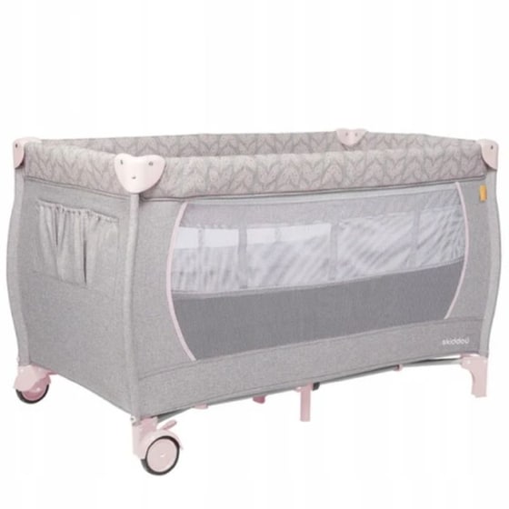 Πτυσσόμενο Παρκοκρέβατο Skiddou Lunar Pink 2040023 image 0