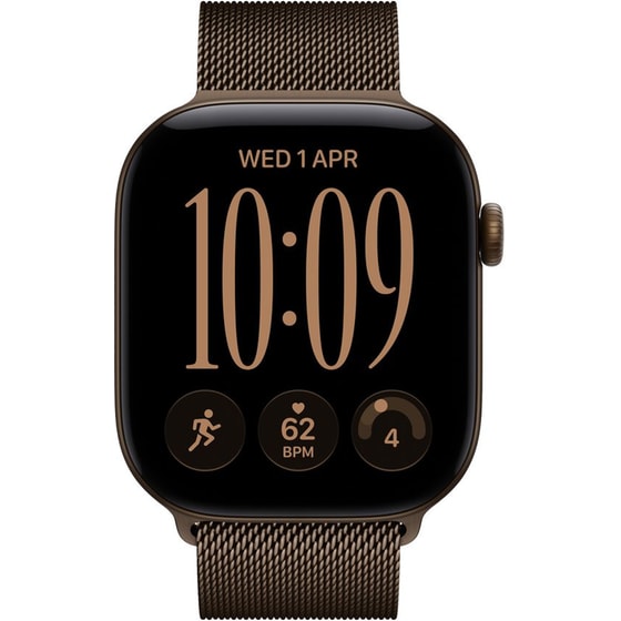 Apple Watch Series 12 GPS 46mm Dark Bronze Aluminium Case with Dark Bronze Milanese Loop - M/L image 1