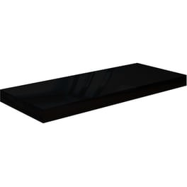 Ράφι Τοίχου VidaXL από MDF 60x23.5x3.8 cm - Μαύρο/Γυαλιστερό