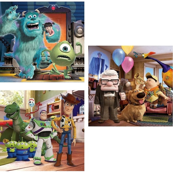 Παιδικό Σετ Παζλ Clementoni Super Color Disney Pixar Ταινίες (3x48 Κομμάτια) image 2